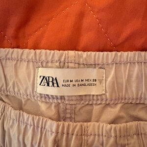 Zara light purple streetwear pants